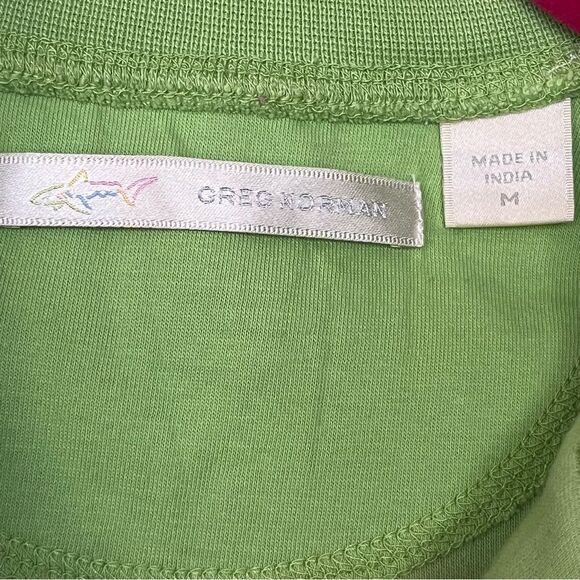 Greg Norman Green Packers Pullover Golf Top - Picture 5 of 10